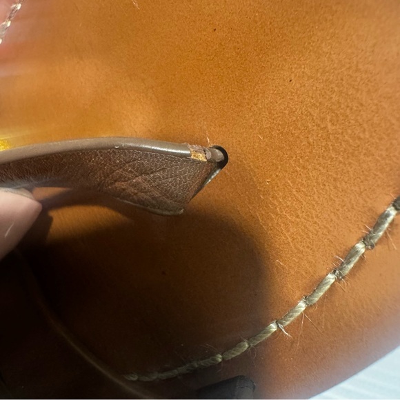 Tory Burch Patos Dark Brown Multi-Strap Leather Slide Sandals Size 7 - Picture 10 of 14